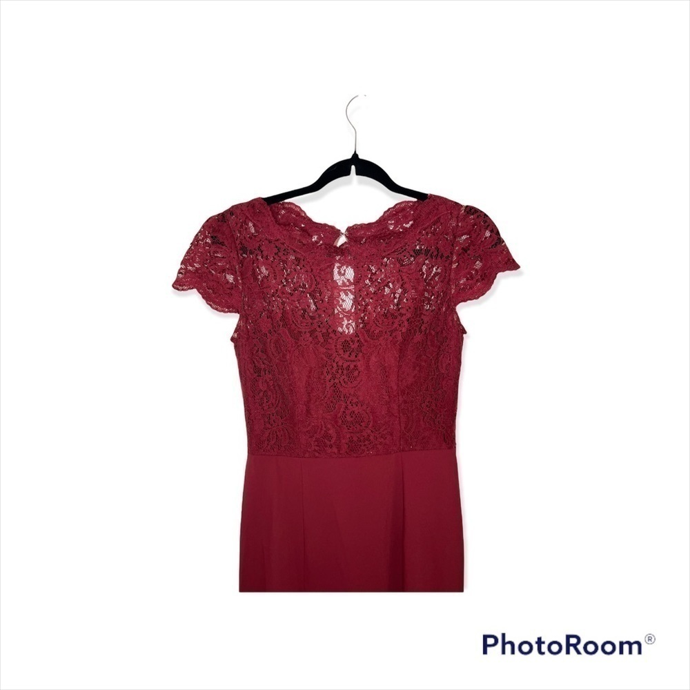 Jenny Packham Bridesmaid Dress JP1001 Burgundy - Picture 3 of 10